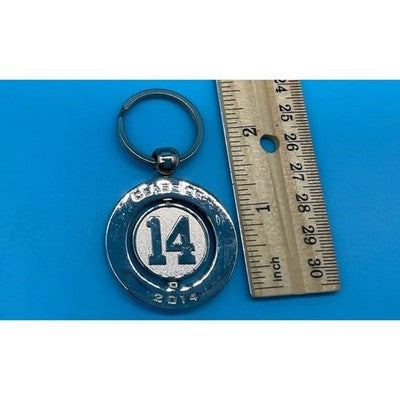 Class of 2014 Spinner Keychain Silver Round Graduation Gift Keepsake