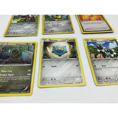 Pokemon TCG Card Lot 6pc Excadrill Aegislash Fraxure Bronzor Klink Revive Steel