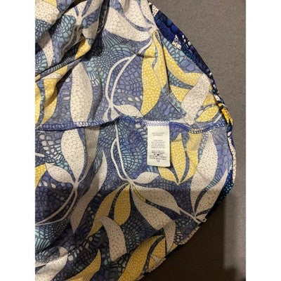 Amana 1X Floral Boho Blouse Crochet Sleeves Vibrant Print Women’s Top