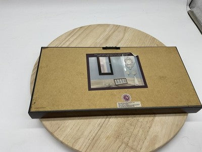 New View Bath Wall Plaque Brown Glass Shadow Box Hanging Frame Bathroom Decor