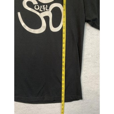 Om Symbol Shirt Mens Medium Black Yoga Meditation Gildan Heavyweight Blend SOFL