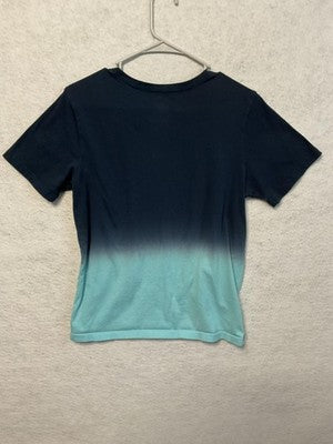 Wonder Nation Shirt Girls Large 10-12 Blue Ombre What's Up Giraffe Graphic Top