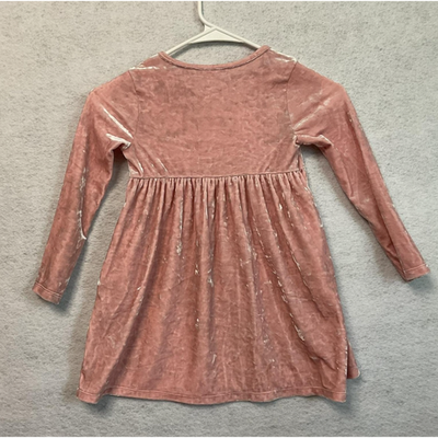 Healthtex Dress Girls 5T Long Sleeve Crushed Velvet Pockets Holiday Party Cute