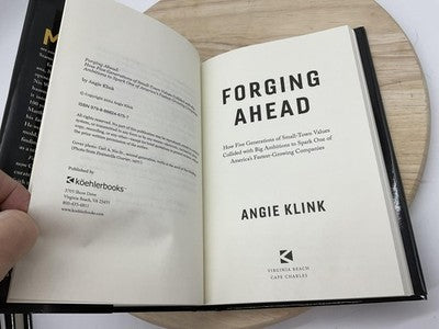 Forging Ahead Angie Klink Small-Town Business Family Black Hardcover Koehler
