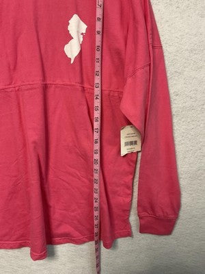 New Jersey Shirt Womens Medium Pink Long Sleeve Spirit Jersey Royce Brand NWT