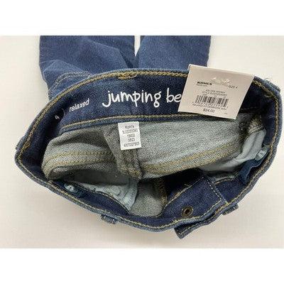 Jumping Beans & Perry Ellis Boys Size 4 Blue Jeans Brown Joggers NWT Bundle