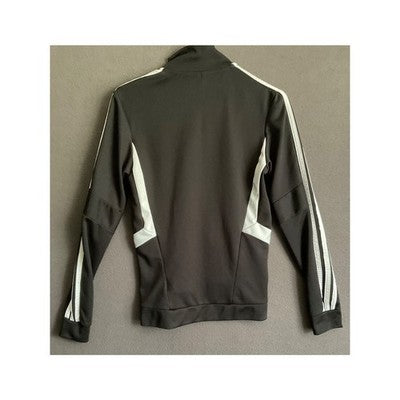 Adidas Women's Black XS Full Zip Track Jacket 3 Stripes Logo Lightweight Sporty