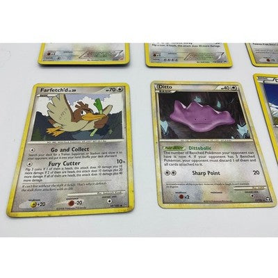 Pokemon TCG Card Lot 6pc Snorlax Ditto Farfetchd Bidoof Normal Type Collection