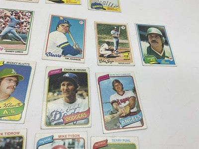 1978 Topps Baseball 20 Cards Vintage Blyleven Hough Boone Puhl Mendoza
