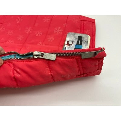Arctix Snow Skirt Girls Small Melon Red Snowflake Quilted Insulated 6790-58 NEW