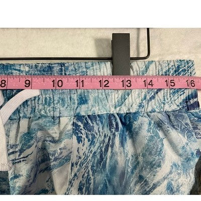 Ocean + Coast Realtree Fishing Shorts Womens Large Blue Camo Aspect Performance