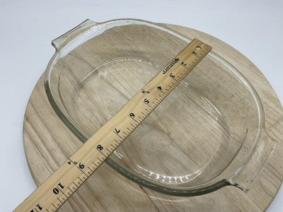 Pyrex Clear Glass Oval Baking Dish 2 Qt 702 Casserole Made In USA Bakeware Pan