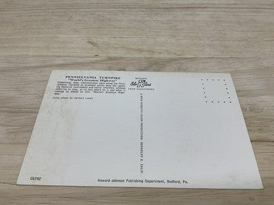 Vintage Pennsylvania Turnpike Bedford PA Photochrome Postcard 5.5x3.5 In