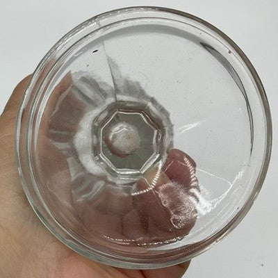 Sundae Glass Set 2 Clear Paneled Retro Soda Fountain Milkshake Cup