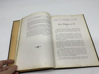 Vintage 1928 The Spencerian High School Yearbook Black Illustrated HC History