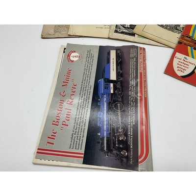 Vintage Railroad Model Craftsman Rail Magazine Lot Train Brochures Pamphlets