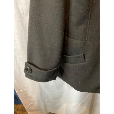 Robert Louis Women’s Jacket Medium Black Double-Breasted Wool Blend Lined