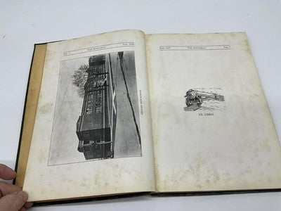 Vintage 1928 The Spencerian High School Yearbook Black Illustrated HC History