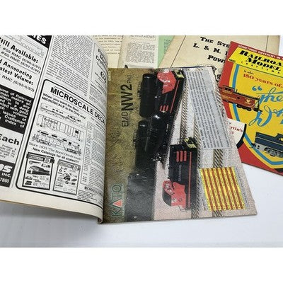 Vintage Railroad Model Craftsman Rail Magazine Lot Train Brochures Pamphlets