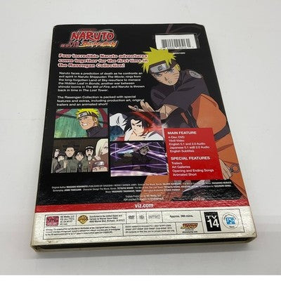 Viz Media Naruto Shippuden Rasengan Collection DVD 4-Disc Movie Box Set Multi