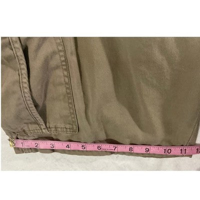 Wrangler Cargo Shorts Mens 36 Khaki Tan Cotton Twill Relaxed Fit Workwear