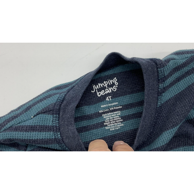 Nike Shirt Youth Small Black Neon Jumping Beans Sweater Boys 4T Striped Blue