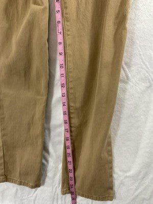 U.S. Polo Assn Pants Boys 14 Beige Khaki Twill Adjustable Waist Casual Pockets