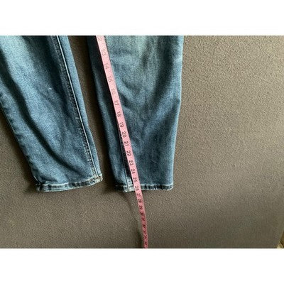 NAX JEAN Collection Blue Distressed Ripped Denim Jeans Sz 5/27 Stretch