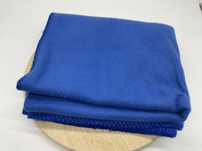 Sam's Club Fleece Throw Blanket 59x49 Blue Embroidered Credit Services Promo