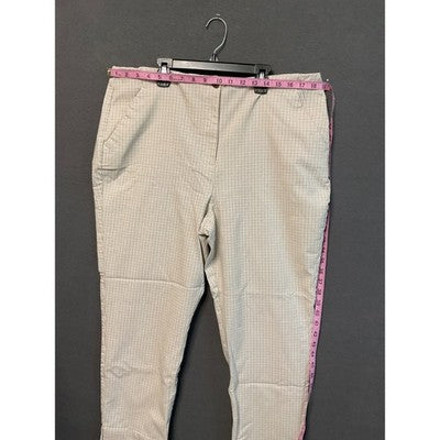 Worthington Plaid Women's Causal Pants Size 18 - 26" Inseam, Zip Fly, Tapered