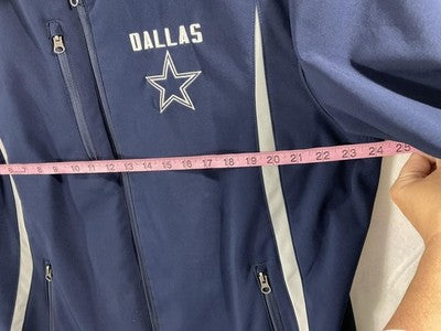 Dallas Cowboys Jacket Womens XL Blue NFL Football G-III Softshell Full Zip Coat