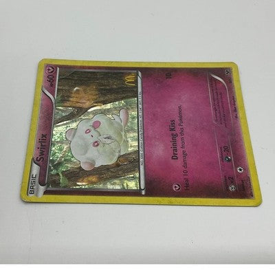 Pokemon Swirlix Trading Card Unisex Standard Pink 9/12 Holo McDonald's Promo