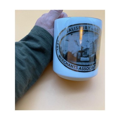 Vintage 1925-1975 Salisbury-Rowan Merchants Assoc. Collector's Mug, Gold Trim 4"