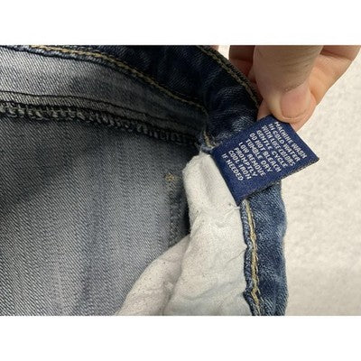 STS Blue Jeans Womens 9/29 Blue Distressed Skinny Raw Hem Stretch Streetwear