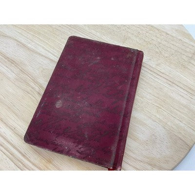 Holy Bible Red Script Cover Gold Gilded Edges Ribbon Bookmark Presentation