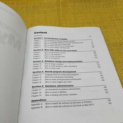 Murach's MySQL Joel Murach 2nd Edition 2015 Paperback SQL Database Training Book