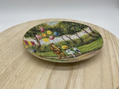 Vintage 1979 Calhoun's Balloon Man Dominic Mingolla Porcelain Collector Plate