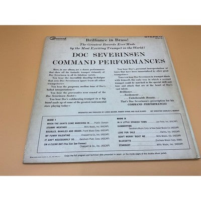 Vintage Jazz LP Doc Severinsen Command Performances 1966 RS 33-904 Heavy Gatefol