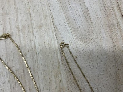 Necklace Lot Chain Gold Tone Silver Tone Crystal Bar Mixed Length Womens Set
