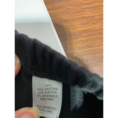 Cato Pull-on Culottes Black Size Medium Made in USA