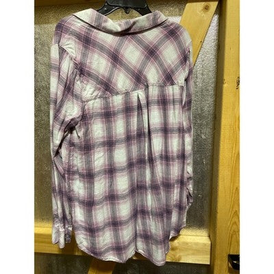 J. Jill Pullover Blouse M Petite Long Sleeve V-Neck Cotton Modal Soft