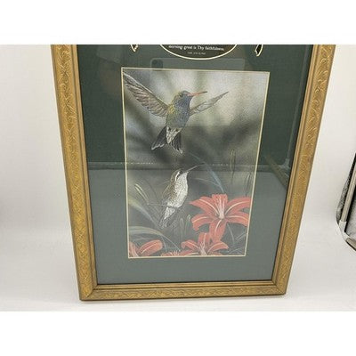 Hummingbird Framed Wall Art Therefore I Have Hope Scripture Lamentations Vintage