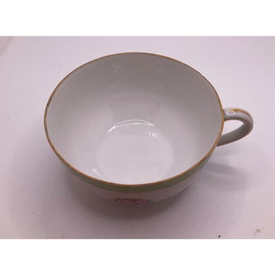 Vintage Japanese Tea Cup & Saucer Set - Hand-Painted Floral, Delicate Design