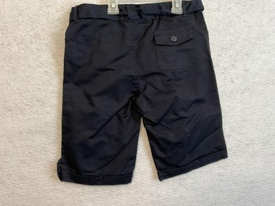 Denice Shorts Girls 14 Blue Twill Bermuda Belted Adjustable Waist School Uniform