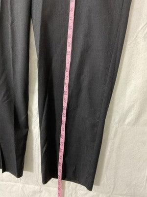 Dress Pants Mens 45x28 Gray Flat Front Straight Leg Business Casual Office
