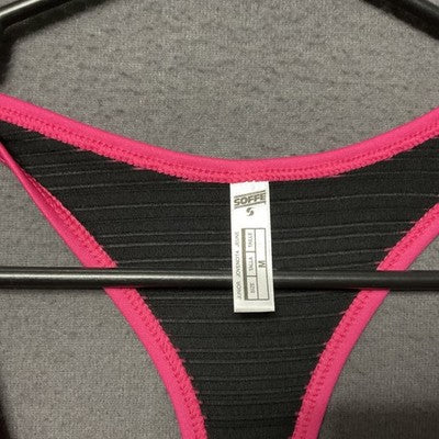 Soffe Dri Racerback Colorblock Athletic Tank Top Moisture Wicking Pink S NWT