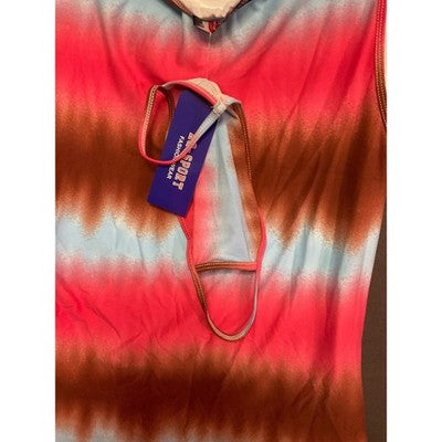 AQ-Sport Tie-Dye Sleeveless Romper Large Boho Festival Jumpsuit NWT