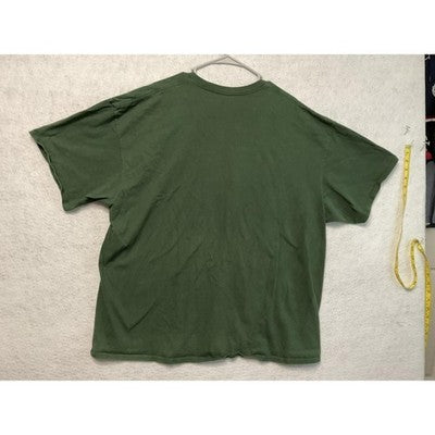 Wingman Chicken Shirt Mens 3XL Green Funny Rooster Pilot Aviator Graphic Tee