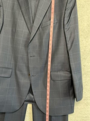 Angelos Suit Men 42 Blue Wool Plaid 2 Piece Pants 37x31 Super 150s Canada
