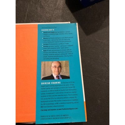 Positive Intelligence Shirzad Chamine Hardcover Business Coaching Book 2012